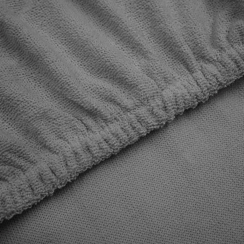 Простынь на резинке К Terry Line "Dark gray" - высота 25 см