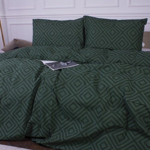 Комплект постельного белья MirSon Ranforce Elite 17-0622 Geometry Emerald