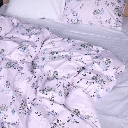 Комплект постельного белья Сатин 22-1377 Flowers on Snow - 2