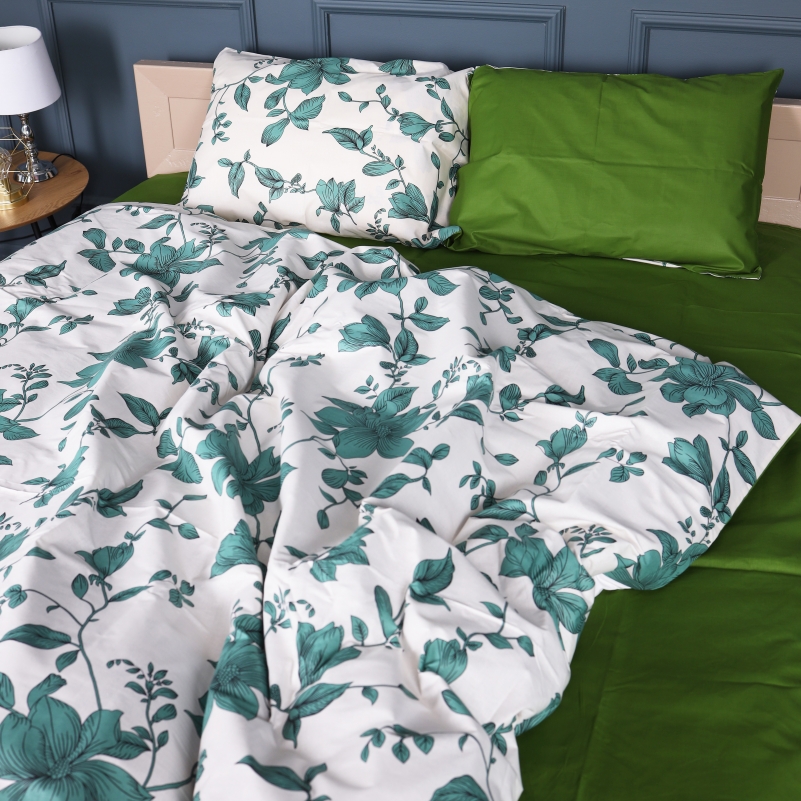 Комплект постельного белья Бязь 17-0719 Foliage on White