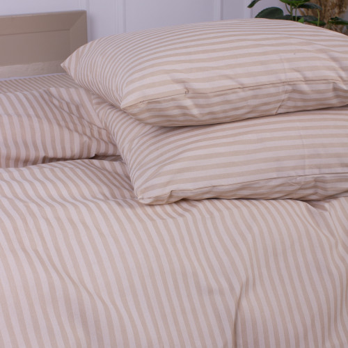 Комплект постільної білизни MirSon Ranforce Elite 17-0602 Stripe Creamy - 4