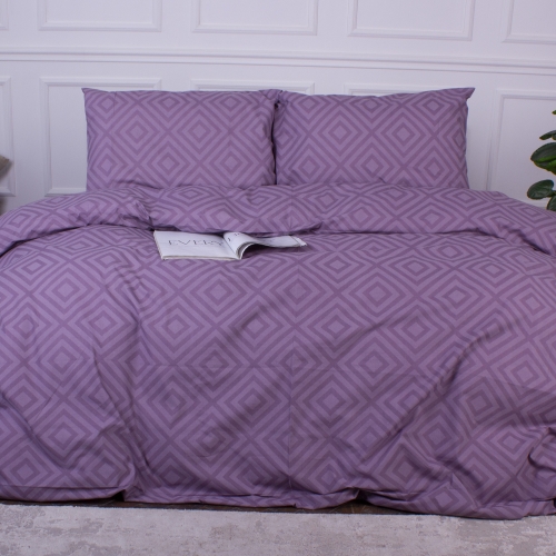 Комплект постельного белья MirSon Ranforce Elite 17-0626 Geometry Purple