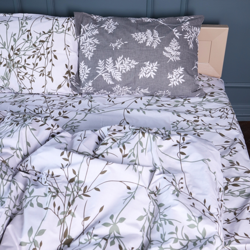 Комплект постельного белья Бязь 17-0668 Grey Blooms - 2
