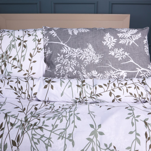 Комплект постільної білизни Ranforce Elite 17-0668 Grey Blooms - 2