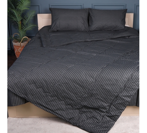 Літній постільний комплект №2907 Сolor Fun Line 17-0611 Stripe Black 