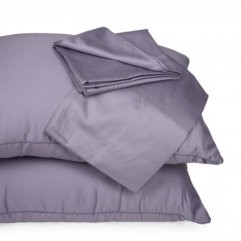 Літній постільний комплект №2992 Line Satin Premium 0251 Skyline "Modal" (ковдра + 2 наволочки) - 9