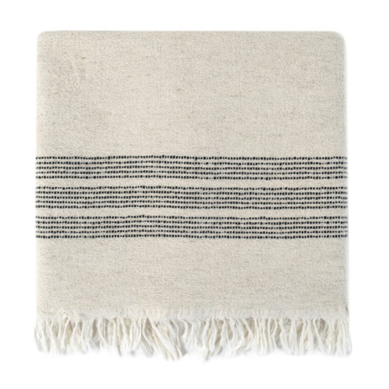 Полотенце С "Line border black" - 5