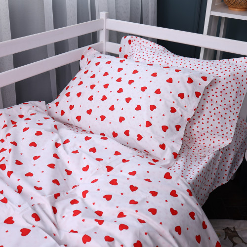Комплект постельного белья Poplin Line Kids Time 01 "Little Hearts" - 2