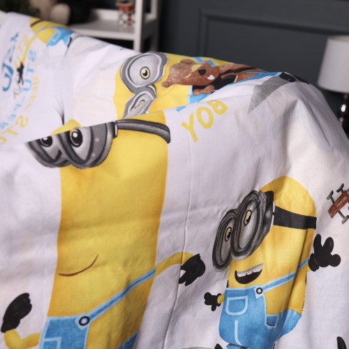 Пододеяльник  Бязь 17-0702 Minion Team