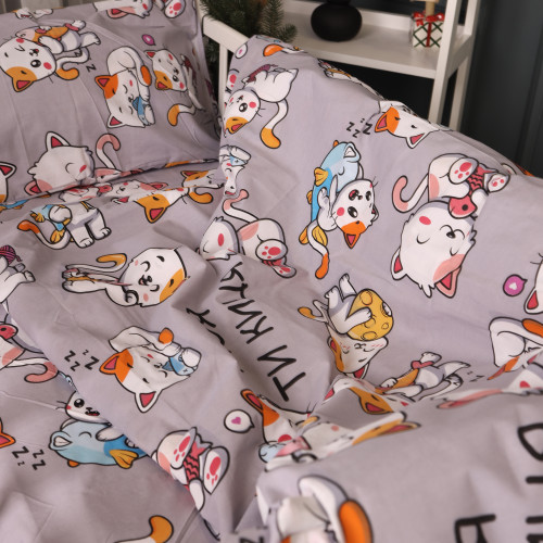 Комплект постільної білизни Бязь 17-0690 Моя ти киця - 2