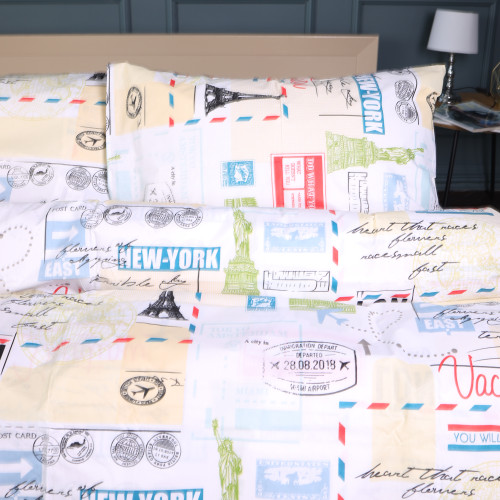 Комплект постільної білизни Ranforce Elite 17-0592 New-York - 2