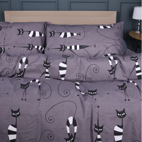 Комплект постільної білизни Ranforce Elite 17-0772 Night cats - 2