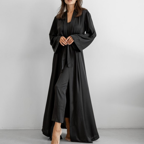 Халат жіночий "Nika robe maxi" black