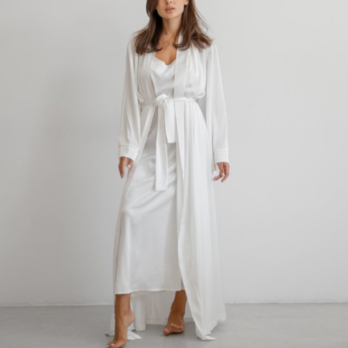 Халат жіночий "Nika robe maxi" white