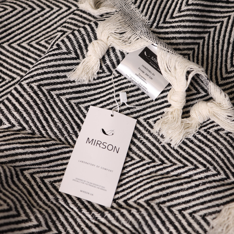 Покрывало  Б "Organic Comfort Black zigzag" - 2