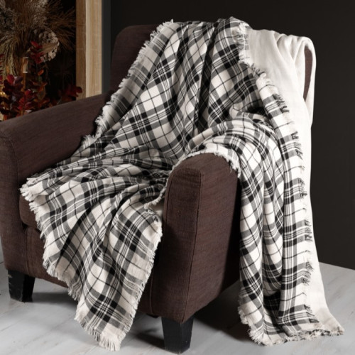 Плед М "Plaid Blanket black"