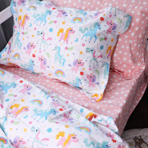 Простынь на резинке Poplin Line Kids Time 05 "Pony" - высота 25 см (детские 10 см) - 5