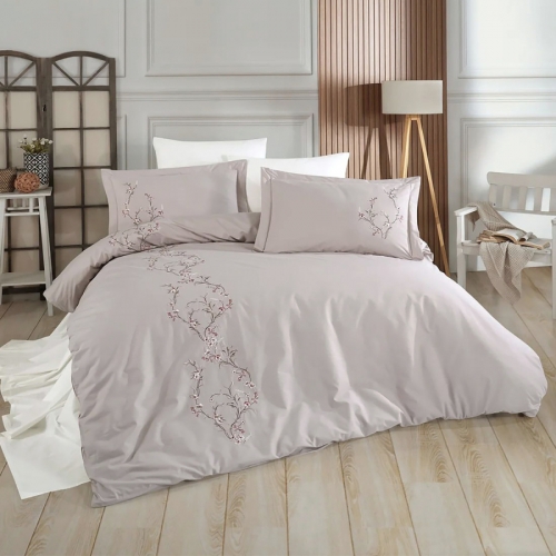 Комплект постільної білизни С №103 Poplin blossom beige - 2