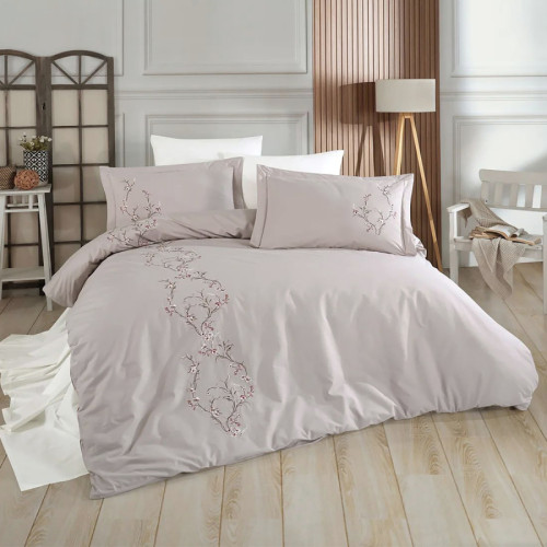 Комплект постільної білизни С №103 Poplin blossom beige - 2