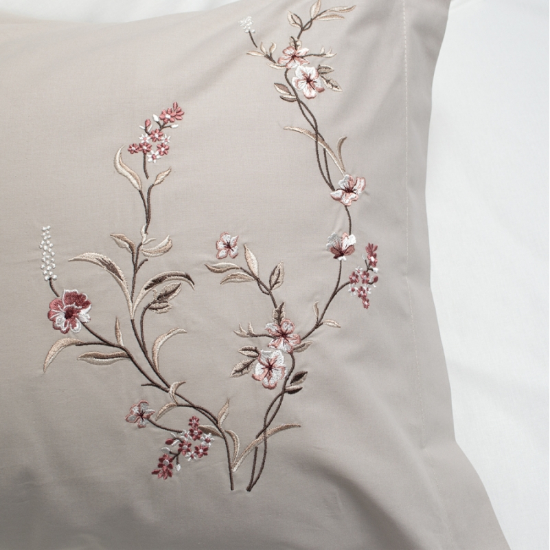 Комплект постільної білизни С №103 Poplin blossom beige - 4