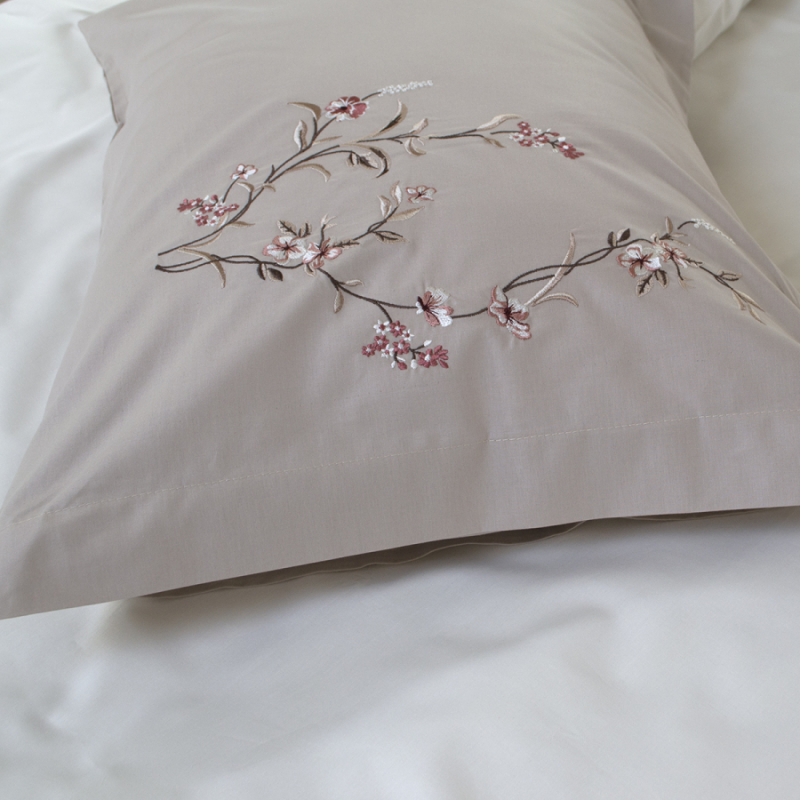 Комплект постільної білизни С №103 Poplin blossom beige - 6