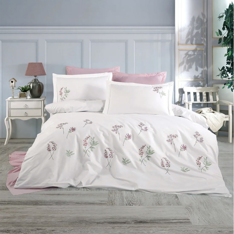 Комплект постільної білизни С №100 Poplin floral - 1