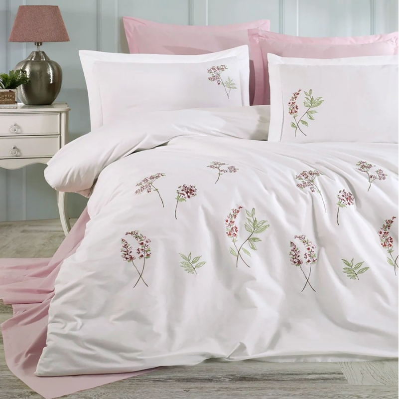 Комплект постільної білизни С №100 Poplin floral - 2