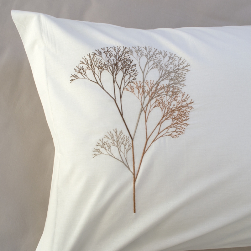 Комплект постільної білизни С №105 Poplin twig design creamy - 4