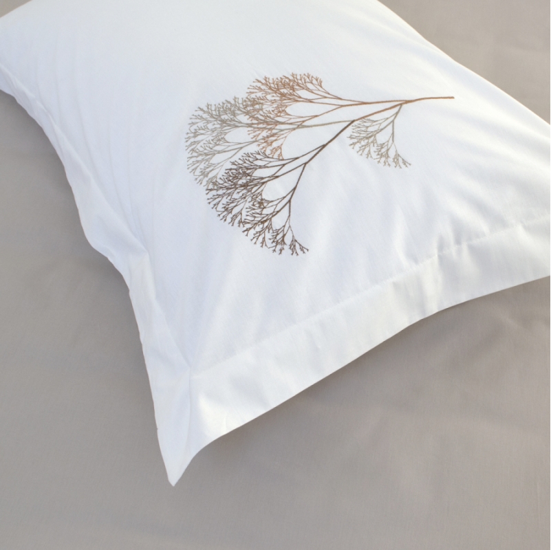 Комплект постільної білизни С №105 Poplin twig design creamy - 5