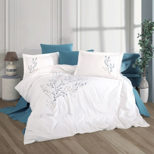 Комплект постільної білизни С №101 Poplin twigs - 2