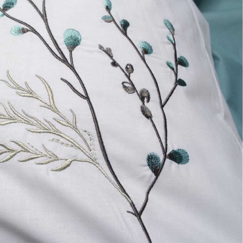 Комплект постільної білизни С №101 Poplin twigs - 4