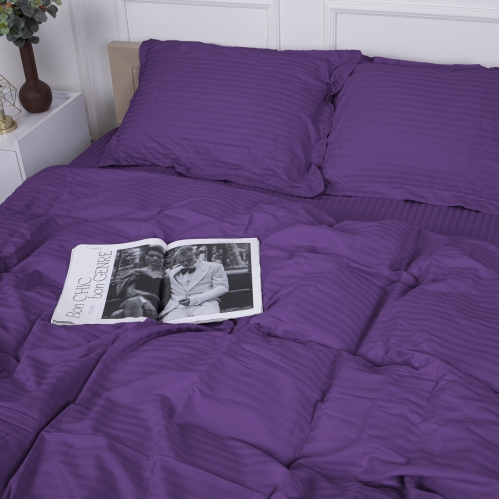 Постільна білизна Satin Stripe 30-0009 Purple
