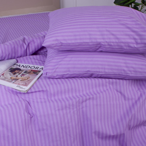 Комплект постільної білизни MirSon Ranforce Elite 17-0618 Stripe Purple - 4