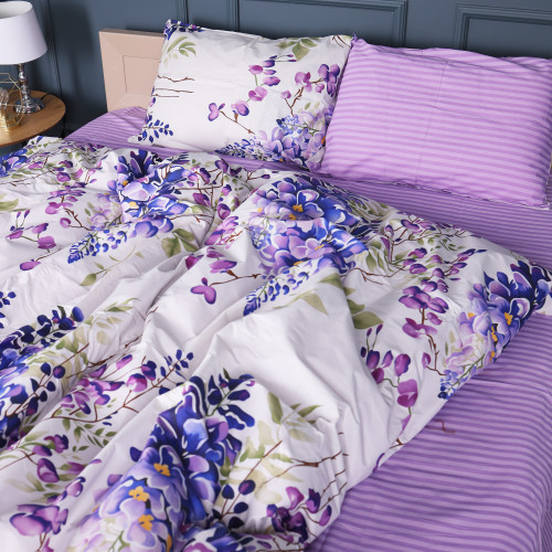 Пододеяльник Бязь 17-0723 Purple Flowers