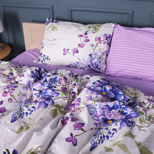 Пододеяльник Бязь 17-0723 Purple Flowers - 2