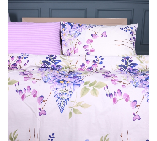 Комплект постільної білизни Ranforce Elite 17-0723 Purple Flowers - 2