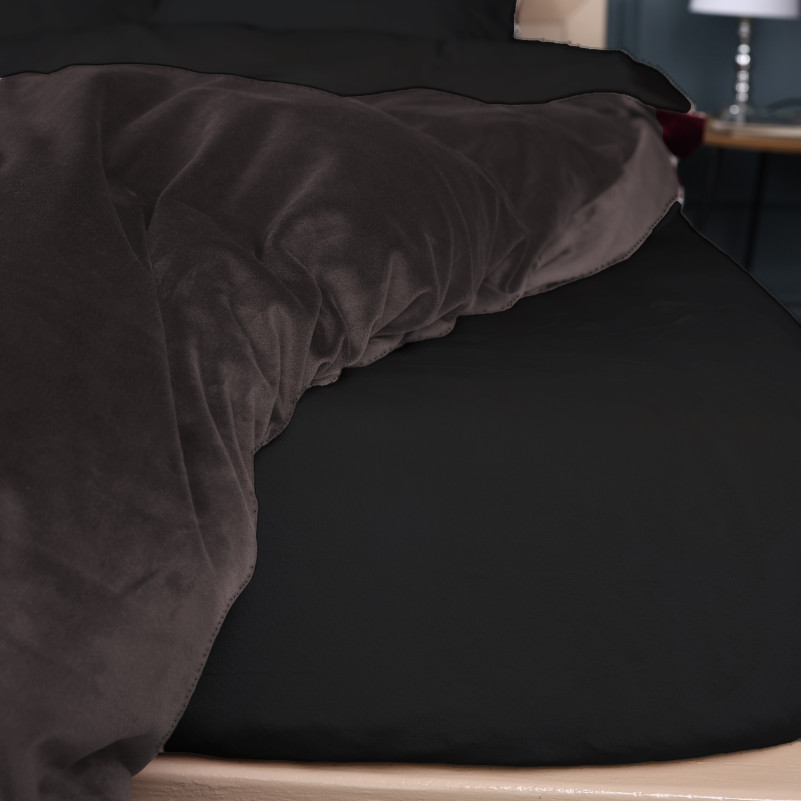 Комплект постельного белья Велюр Winter Frost 28-0007 + 28-0003 Rhodies Velvet - 4