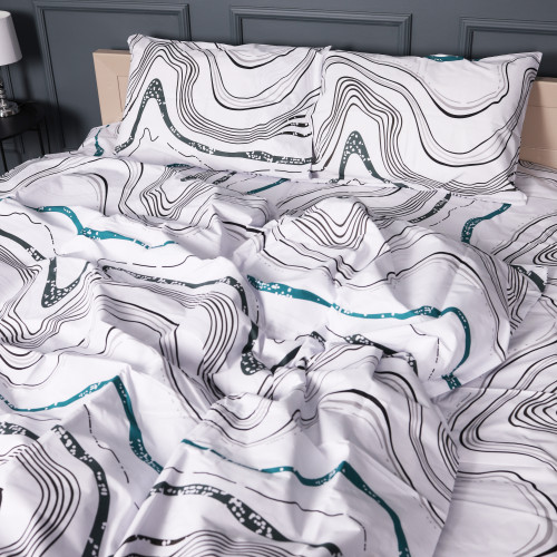 Комплект постільної білизни Бязь 17-0696 River Streams