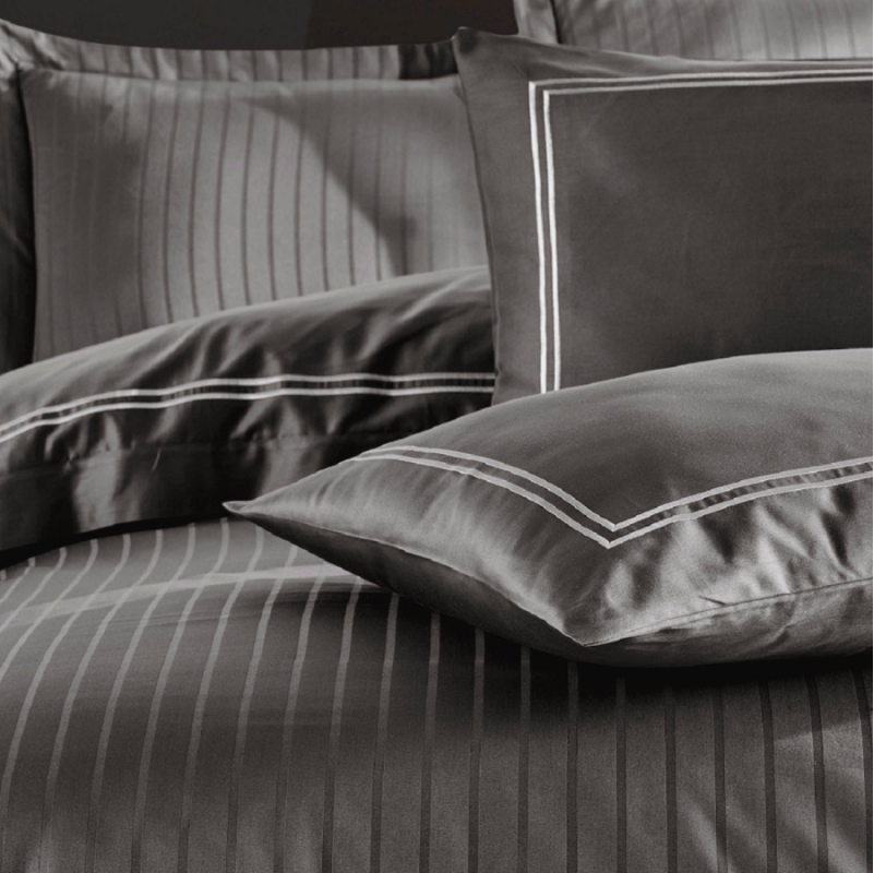 Комплект постільної білизни С Satin Elit "Calmness gray" - 3