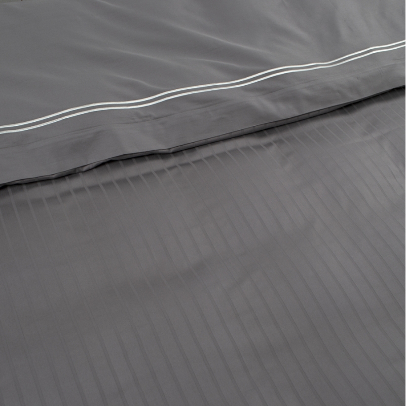 Комплект постільної білизни С Satin Elit "Calmness gray" - 4