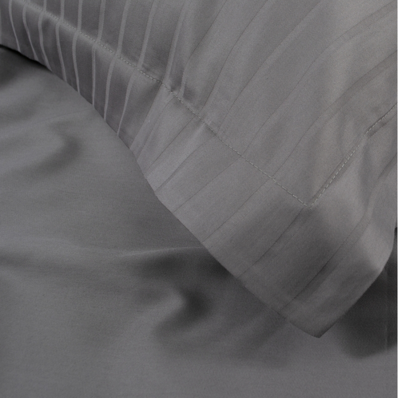 Комплект постільної білизни С Satin Elit "Calmness gray" - 7