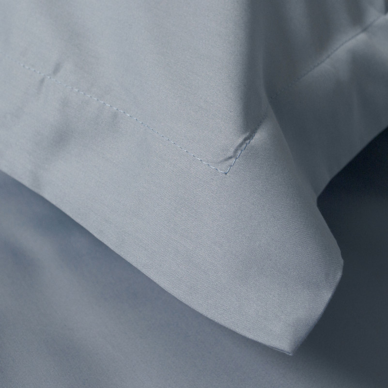 Комплект постільної білизни С Satin Elit "Petals gray" - 7
