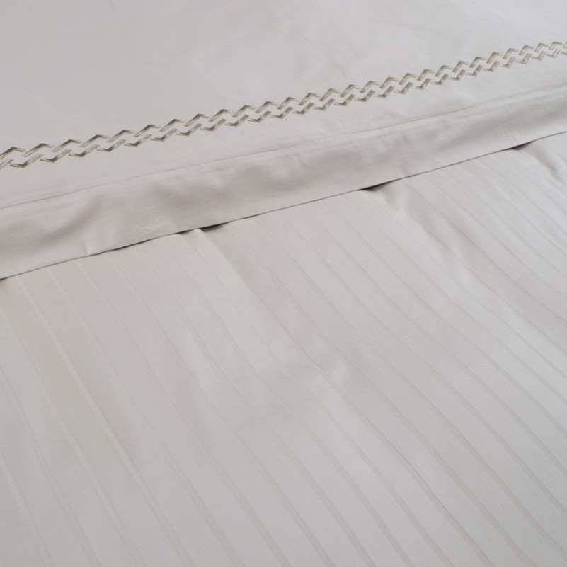 Комплект постільної білизни С Satin Elit "Serenity beige" - 3