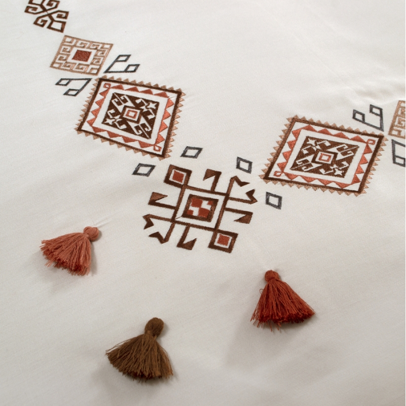 Комплект постільної білизни С Satin Elit "Tilbe beige" - 4