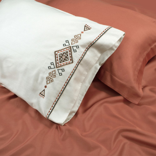 Комплект постельного белья С Satin Elit "Tilbe beige"