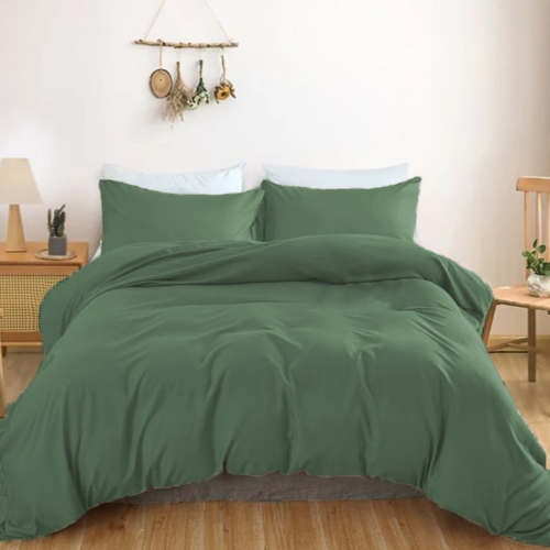 Комплект постільної білизни Satin Light Pro 10-017 Green Olive