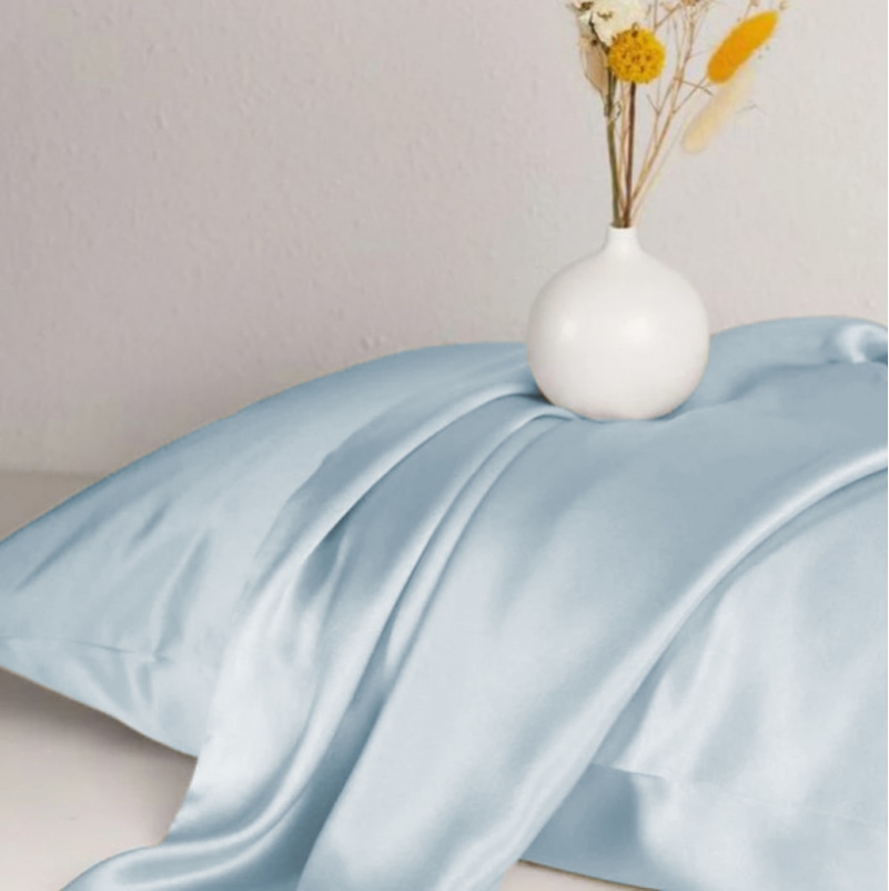 Комплект постільної білизни Satin Light Pro 10-019 Gray-blue - 3