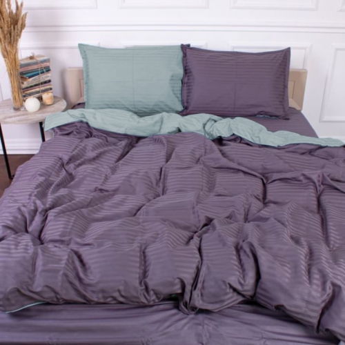Постільна білизна Satin Stripe 30-0015 + 30-0011 Skylly