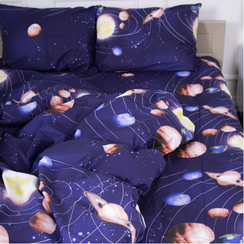 Комплект постільної білизни Сатин 22-1282 Night Space - 4