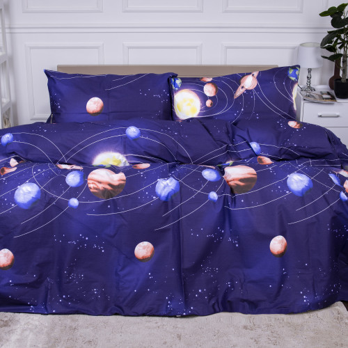 Комплект постільної білизни Сатин 22-1282 Night Space